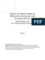 Biodiversity Ecosystems and Ecosystem Services Technical Input