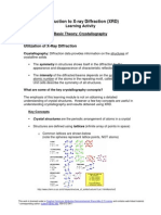 Introduction To X-Ray Diffraction (XRD) : Learning Activity Basic Theory: Crystallography