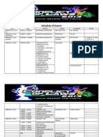 Conflict of Laws 2013 Schedule of Events