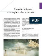 1.3 Caractéristiques Et Emplois Des Ciments: Les Ciments Portland CEM I Norme NF EN 197-1