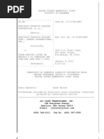 Bondex Trial Transcript 1/9/13