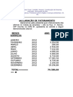 Demonstrativo Faturamento I