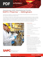 SAFC Pharma - Gillingham Facility - Experienced CGMP Manufacturing Provider