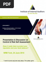 Control, Risk & Self Assessment by John Barret