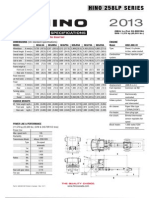 Hino 258Lp Serie S: Truck Chassis Specifications