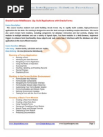 Oracle11g Form Course Curriculum