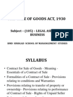 The Sale of Goods Act, 1930