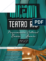 Programación Teatro Río Ibi Enero A Junio 2013