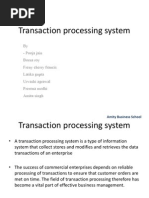 Transaction Processing Systems