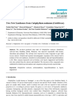 Molecules: Two New Xanthones From Calophyllum Nodusum (Guttiferae)