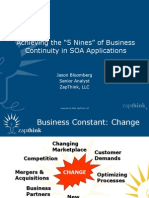 Achieving The "5 Nines" of Business Continuity in SOA Applications