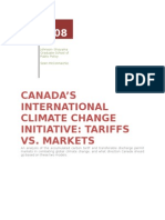 Canada's International Climate Change Initiative: Tariffs vs. Markets