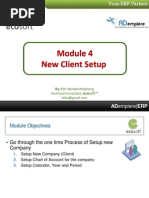 Adempiere Module 4 - New Client Setup PDF