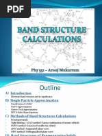 Electronic Band Structure Calculations