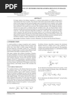 A Comparison Study On Methods For Measuring Distance in Images