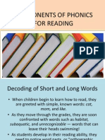 Components of Phonics