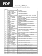 Farmacie Anul V Arad Lista Referatelor La Farmacie Clinica