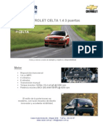 CHEVROLET CELTA 1.4 3 Puertas PDF