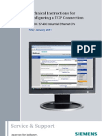 Technical Instructions For Configuring A TCP Connection