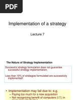 Implementing Strategies