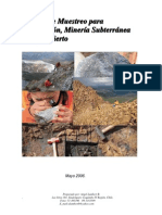 Manual de Muestreo para La Exploración, Minería Subterránea y Rajo Abierto