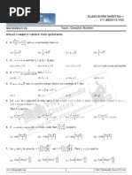 Mathematics Topic: Complex Number: I A I A I