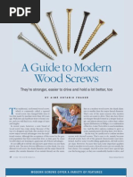 A Guide To Modern Wood Screws