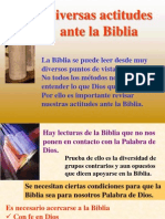 Diversas Actitudes Ante La Biblia