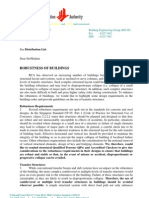 BCA-Robustness of Buildings