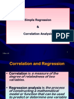 Simple Regression & Correlation Analysis