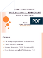 I Spss-Pasw: Ntroduction To