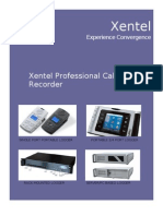 Xentel Trec Telephone Logger Brochure