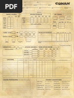 Conan Character Sheet