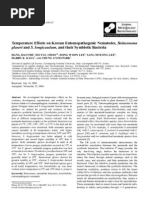 Temperature Effects On Korean Entomopathogenic Nematodes, and - , and Their Symbiotic Bacteria