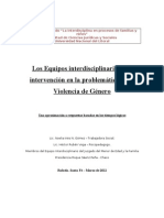 Los Equipos Interdisciplinarios y La Intervención en La Problemática de La Violencia de Género