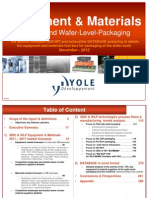 Yole Equipment Materials For 3DIC Wafer Level Packaging Sample October 2012