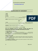 Format of Royalty Agreement