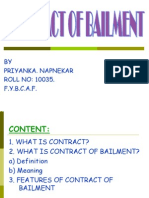 Law (Contract of Bailment