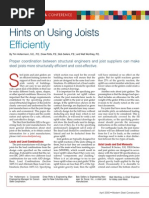 Hints On Using Joists: Efficiently