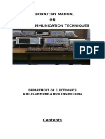 LABORATORY MANUAL ON Digital COMMUNICATION TECHNIQUES