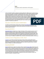 Laws & Regulations: History of Legislation