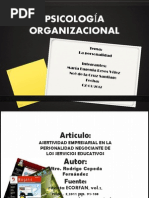 Psicología Organizacional