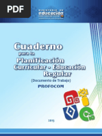 Guia - 1 - Cuaderno para La Planificacion Curricular - Educacion Regular PDF