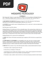 Wedding Filmology Contract