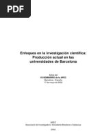 VII Seminario APEC: Producción Actual en Las Universidades de Barcelona