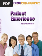 Patient Experience: What Does This Mean? - Beyond Philosophy Consultancy