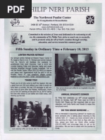 Bulletin For February 9-10, 2013