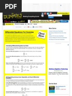 Differential Equations For Dummies: Search