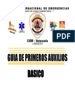 Guia Primeros Auxilios. Pre - Militar - Zea