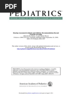 Hearing Screening Pediatrics 2009